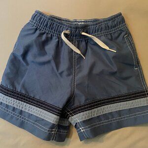 Hanna Andersson Swim Trunks with Stripes Boys Size 3 Blue